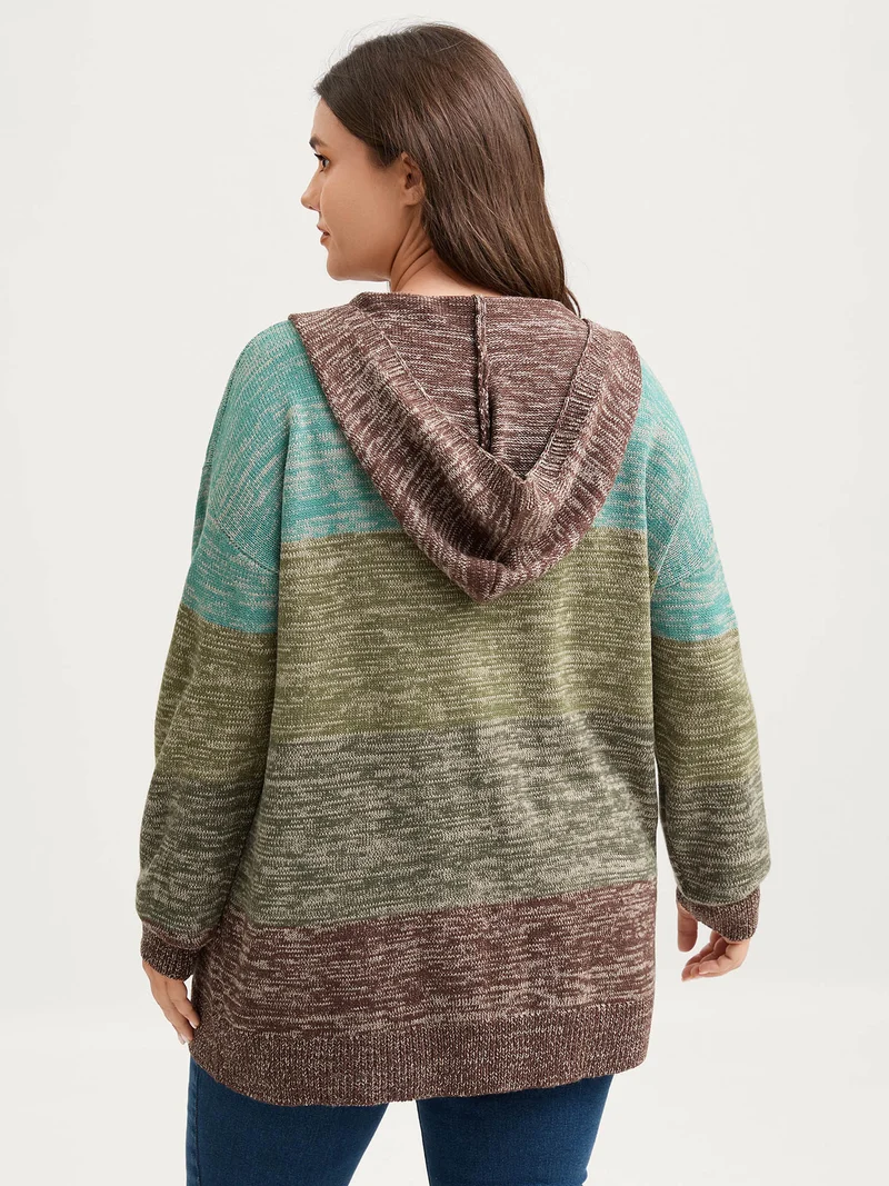 Heather Little Stretchy Hooded Cardigan