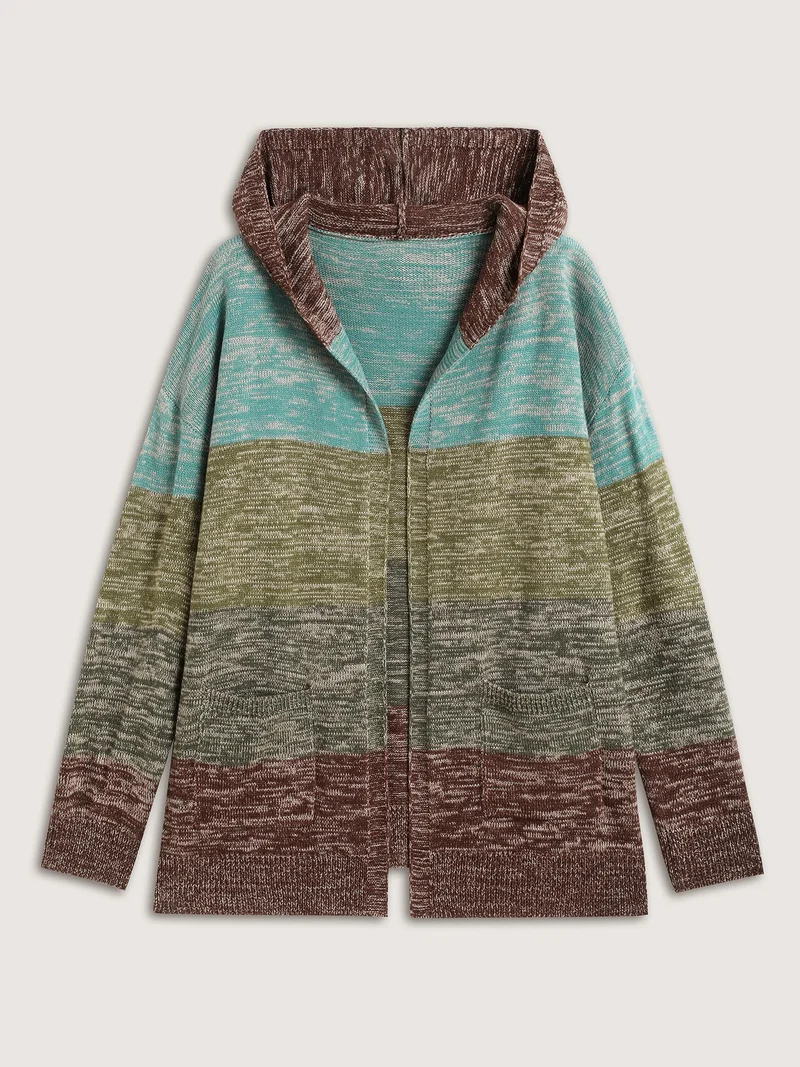 Heather Little Stretchy Hooded Cardigan