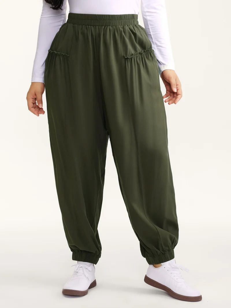Ruffled Inclusive Jogger Pants