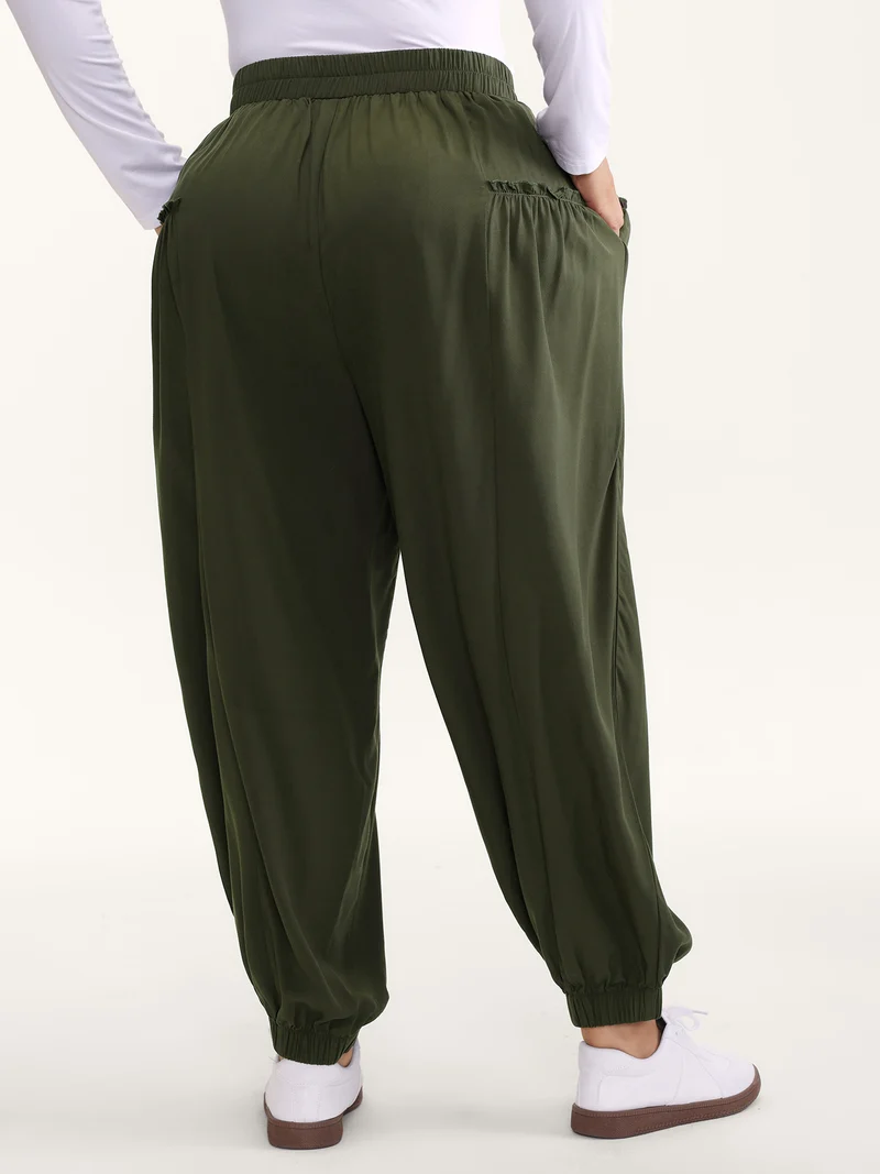 Ruffled Inclusive Jogger Pants
