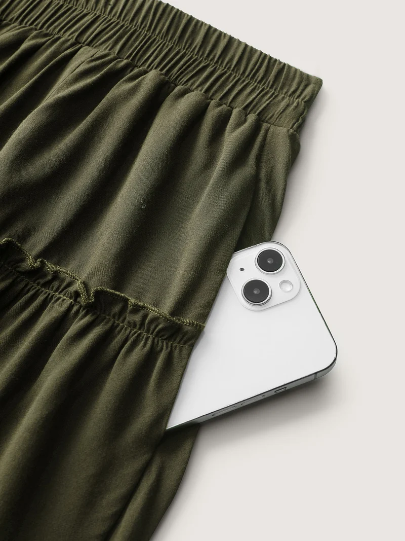 Ruffled Inclusive Jogger Pants