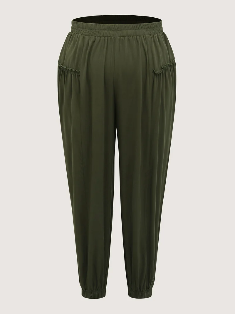 Ruffled Inclusive Jogger Pants