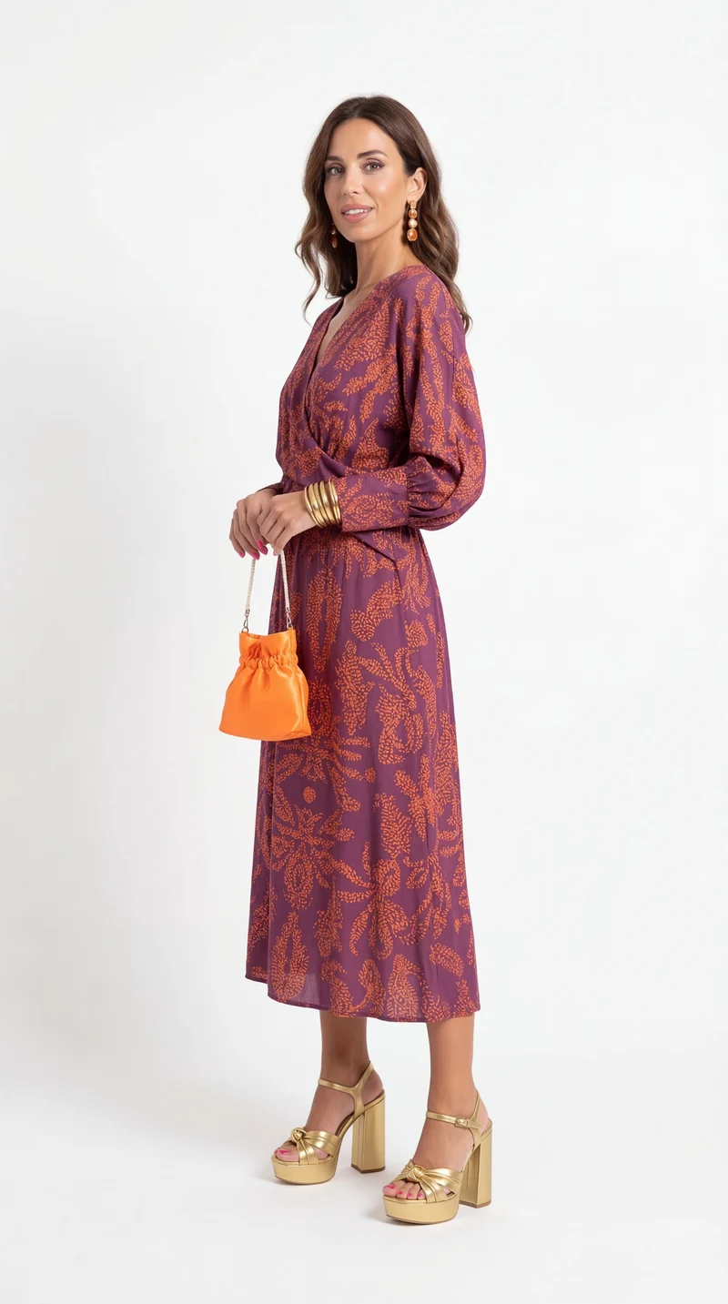 DELACROIX | Robe Mi-Longue Imprimée Chloé