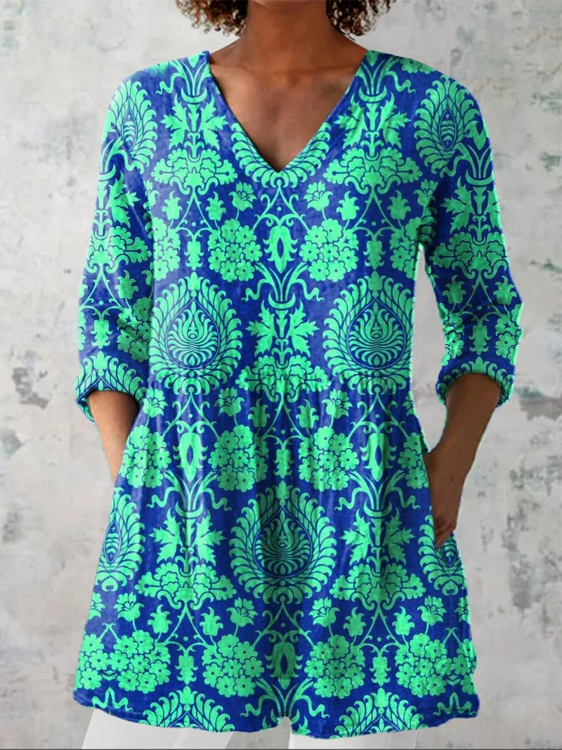 DELACROIX | Blouse Longue Col V Juliette