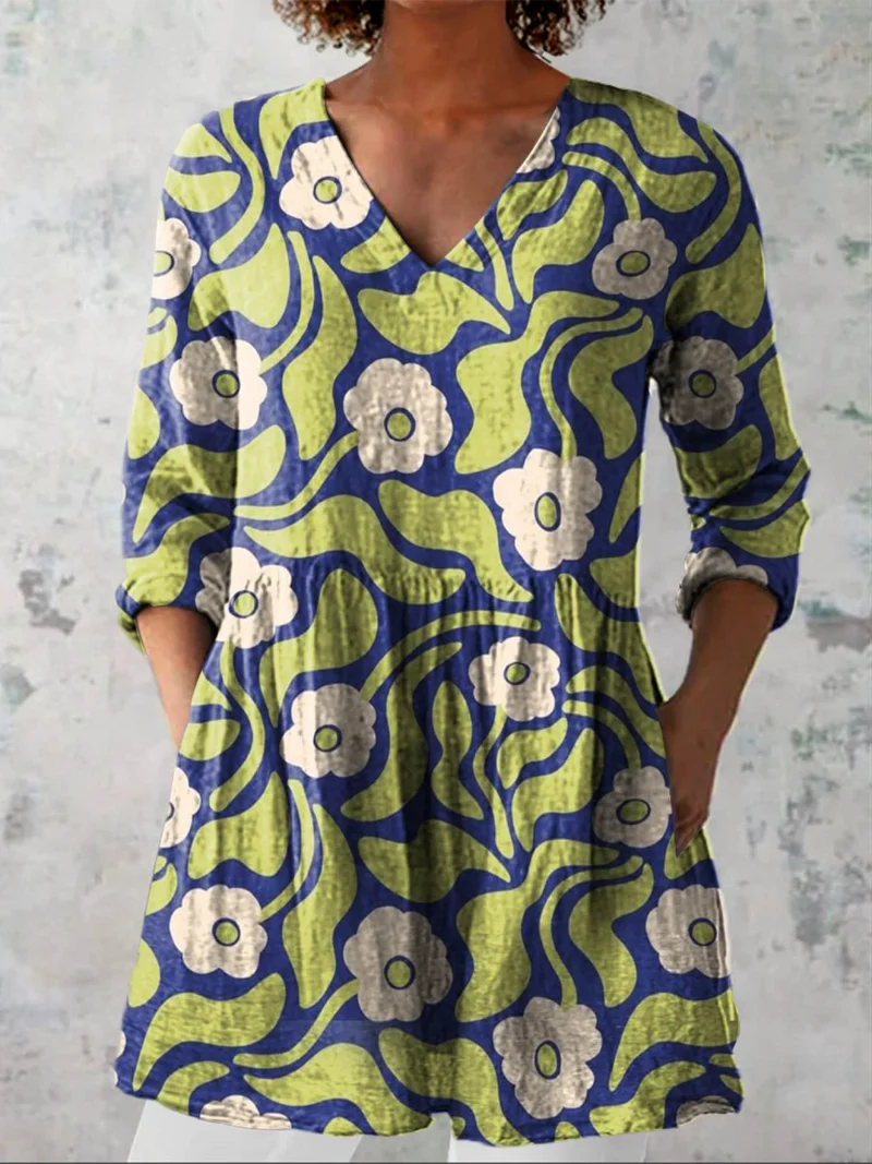 DELACROIX | Blouse Longue Col Plongeant Monique