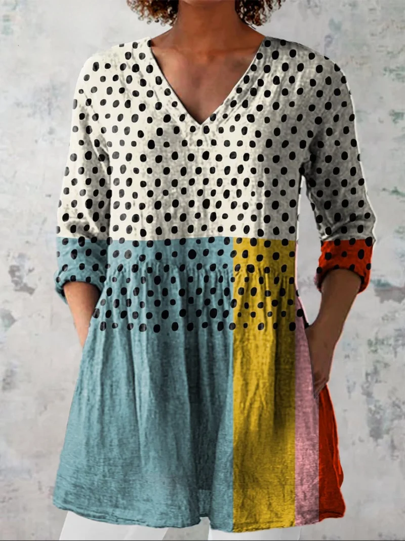 DELACROIX | Blouse Fluide Longue Col V Sophie