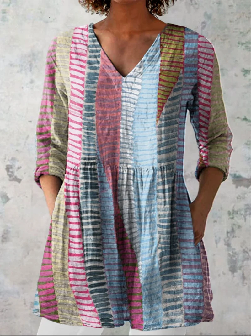 DELACROIX | Blouse Longue Col V Fluide Véronique