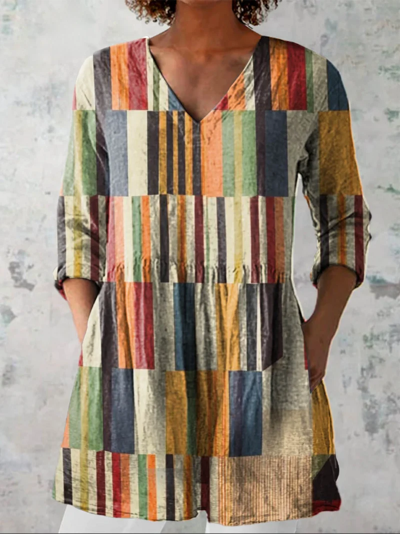 DELACROIX | Blouse Longue Fluide Col V Charlotte