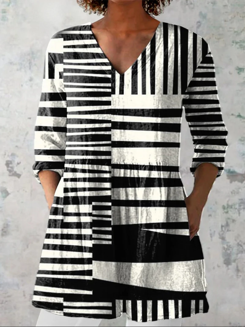 DELACROIX | Blouse Longue Col V Fluide Marie