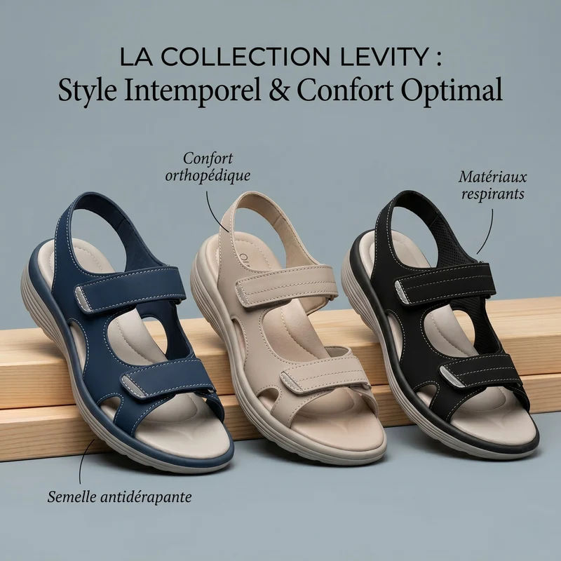 DELACROIX | Sandales Confort Ajustables Sophie