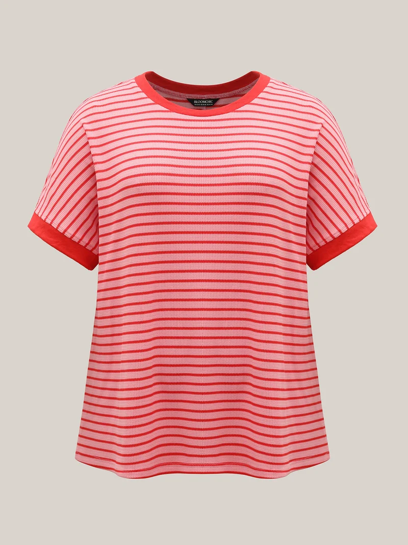 Romantic Stripes Contrast T-Shirt