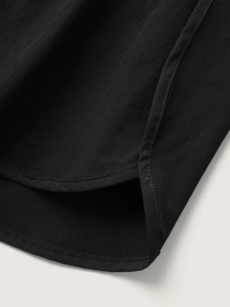 Bud-Shape Overlap Hem Swim Bottoms