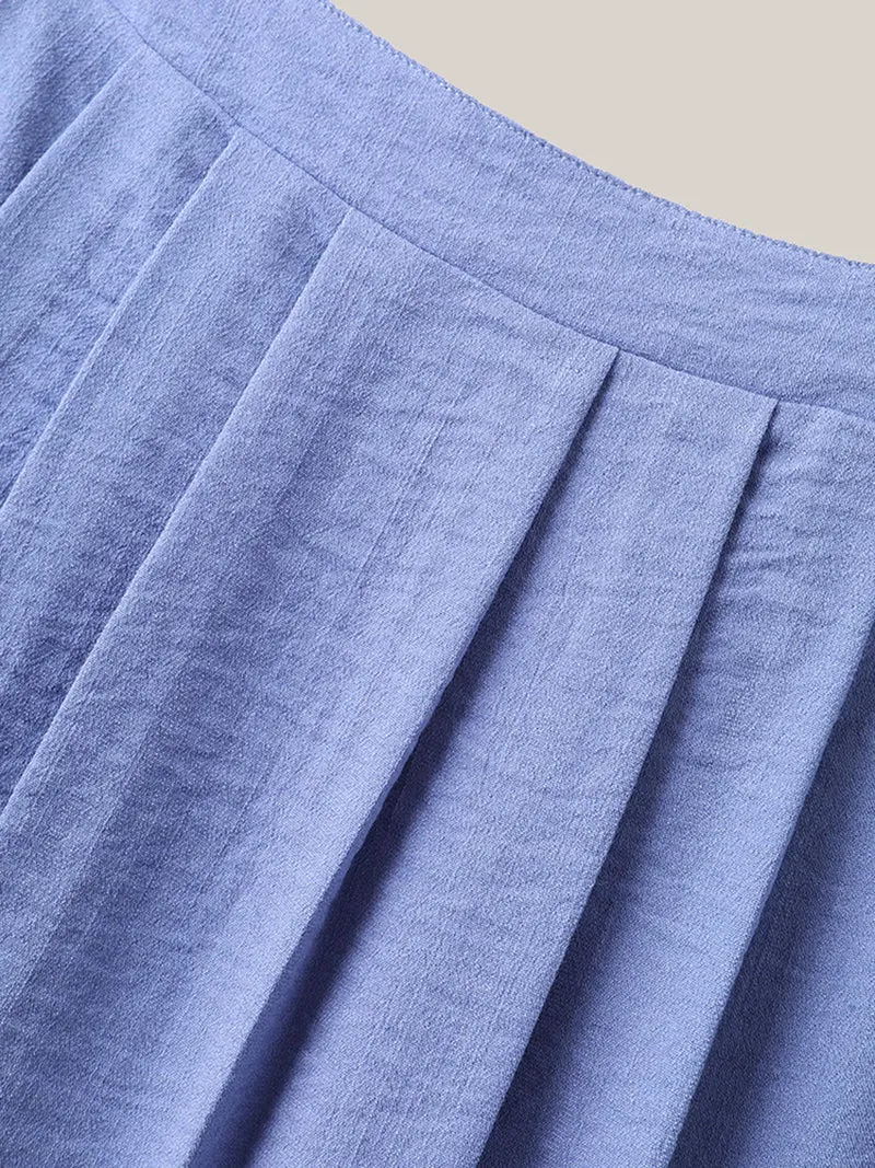 Adjustable Straps Pockets Plain Midi Dress