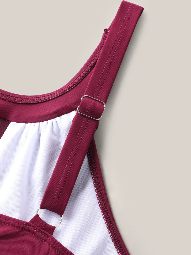 Anti Float Tie Sheer Swim Dress