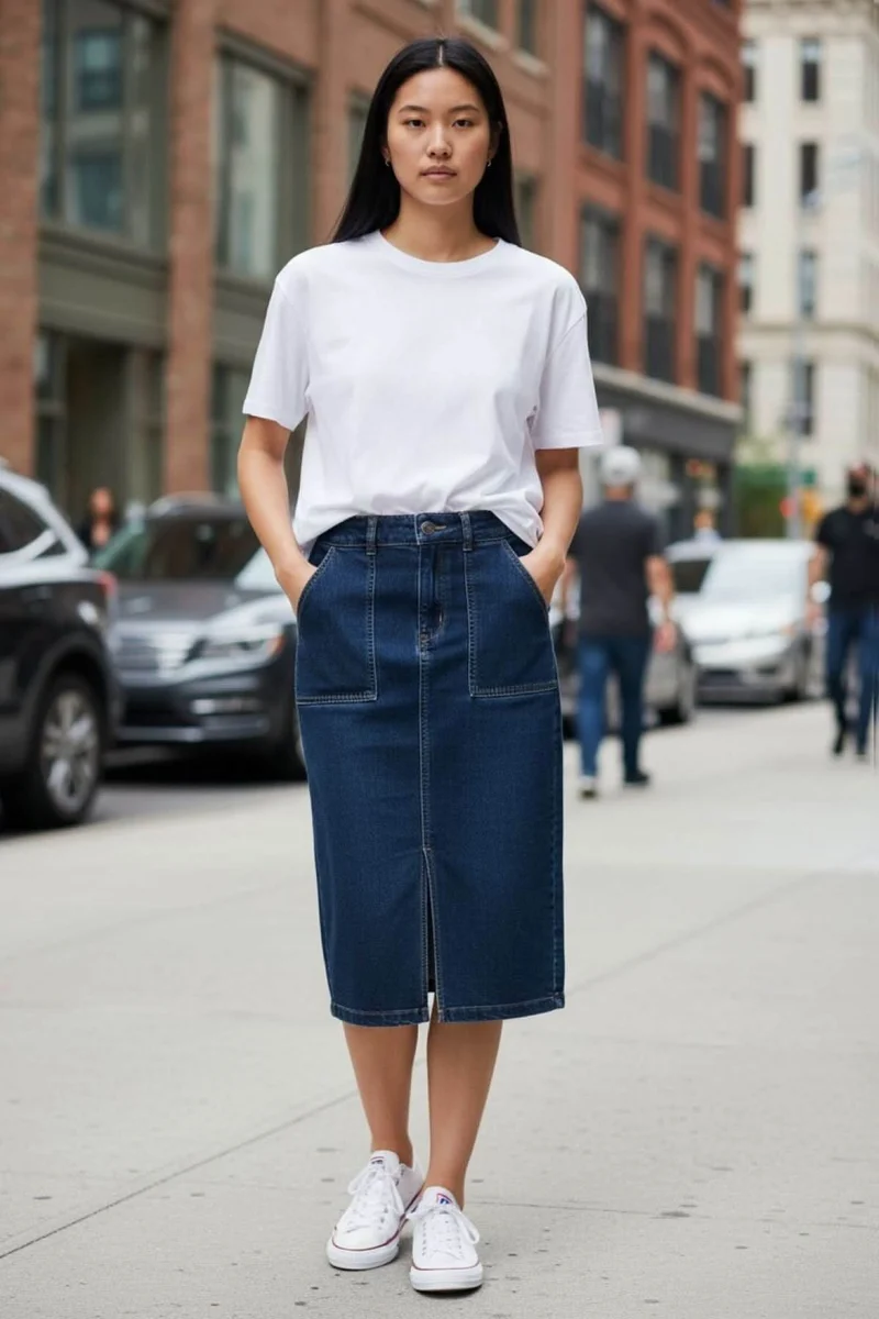 Jupe en jeans