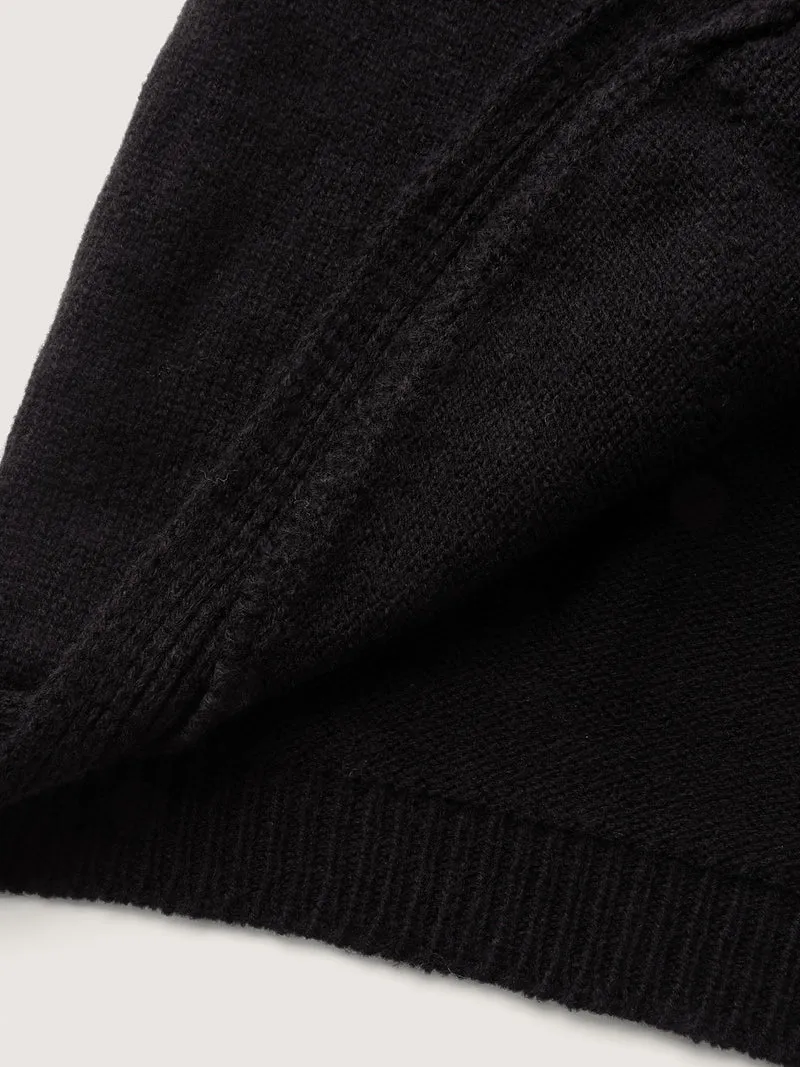 Halloween Elements Color Block Knit Cardigan