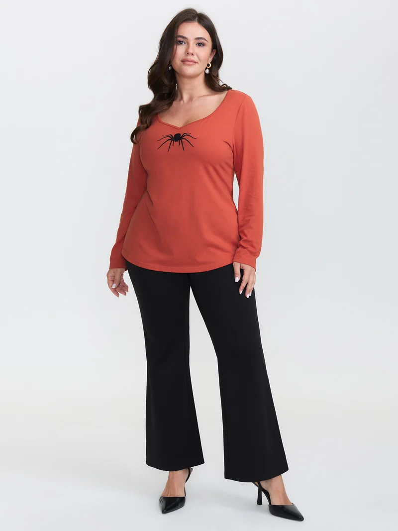 Supersoft Spider Embroidery T-Shirt