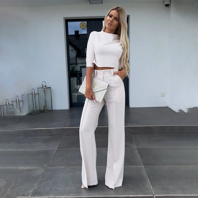Ensemble deux pièces chic et polyvalent pour femmes