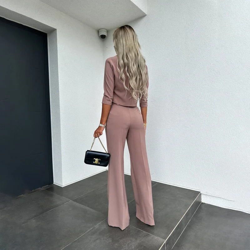 Ensemble deux pièces chic et polyvalent pour femmes