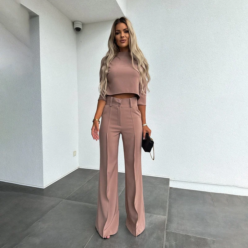 Ensemble deux pièces chic et polyvalent pour femmes