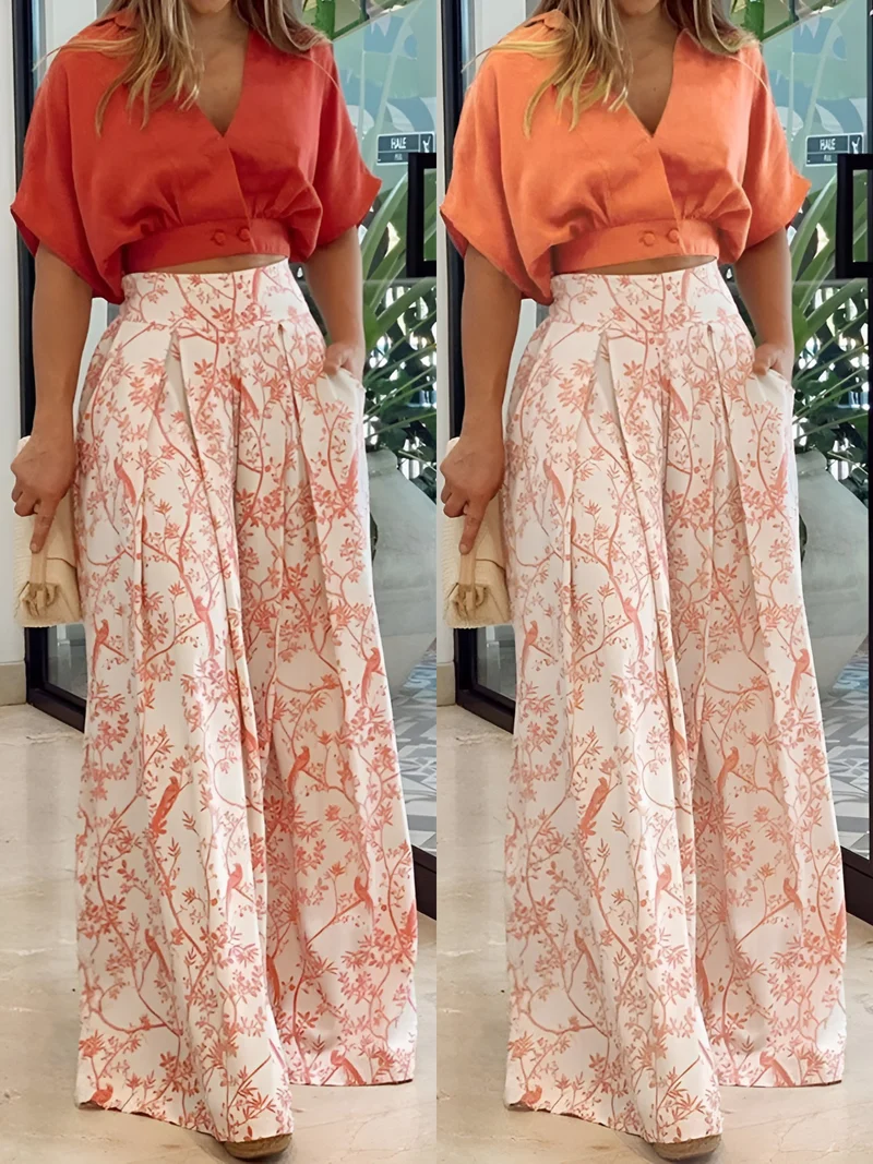 Ensemble deux pièces d'été élégant pour femmes | Chic
