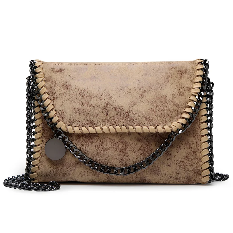 Charlotte - Élégant sac à bandoulière en cuir avec chaîne pour femmes