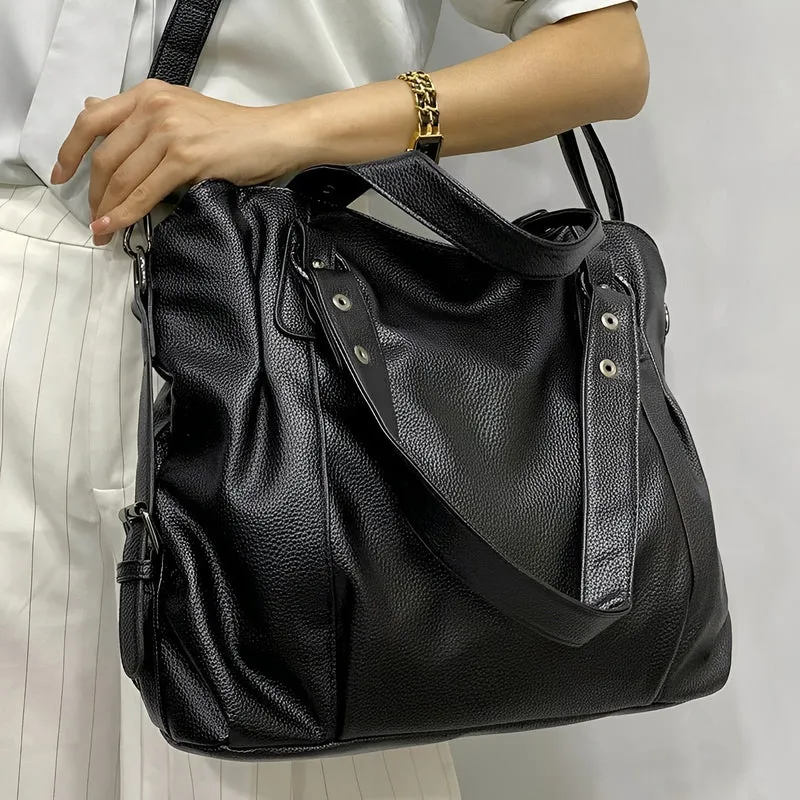 Erika - Grand sac à main en cuir pour femmes