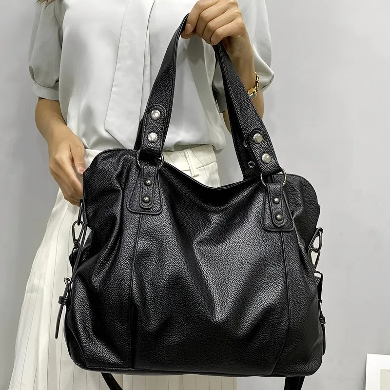 Erika - Grand sac à main en cuir pour femmes