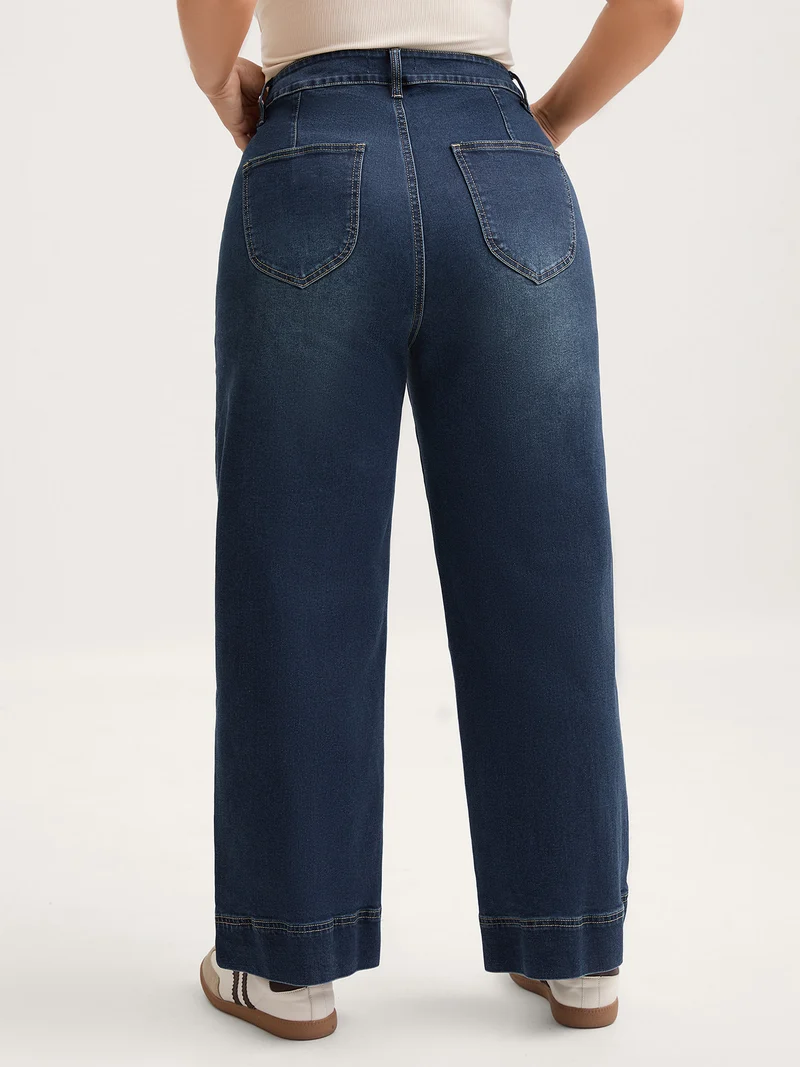 Retro Wash Straight-Leg Jeans