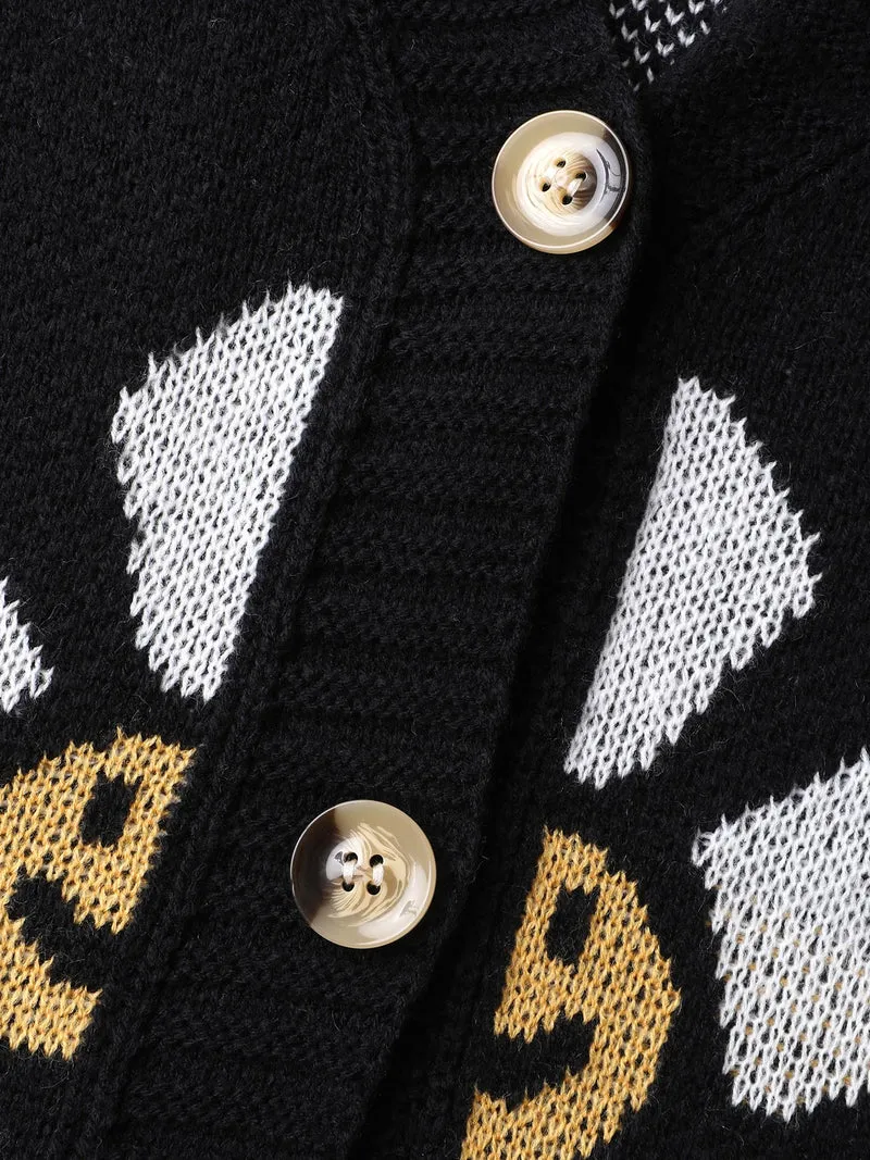Sunny Floral Print Pockets Knit Cardigan