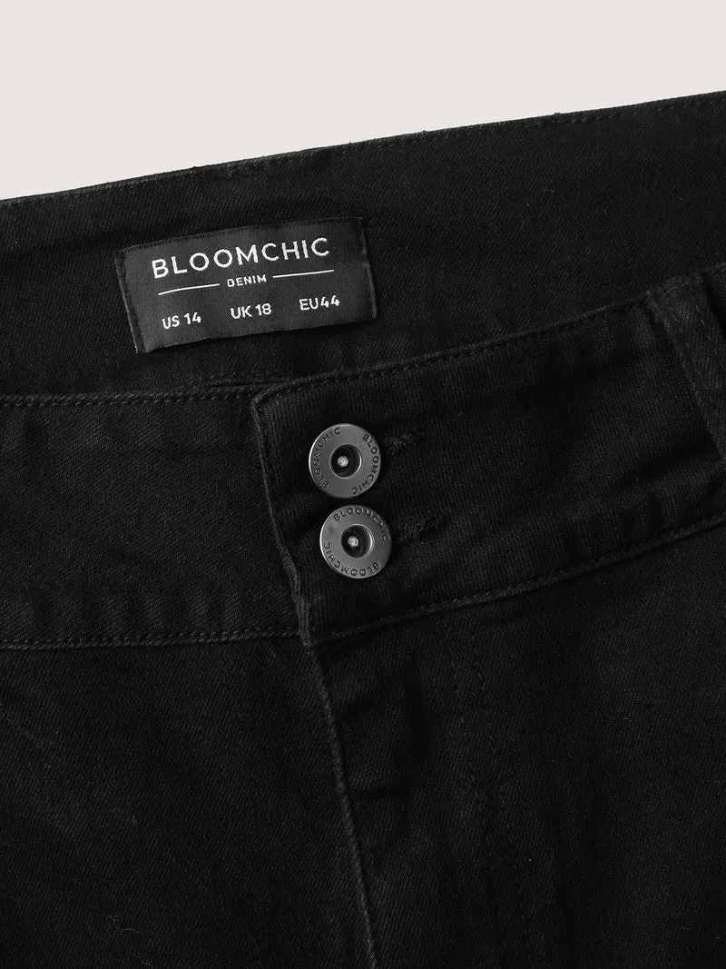 Stretchy Wide Waistband Skinny-Fit Jeans
