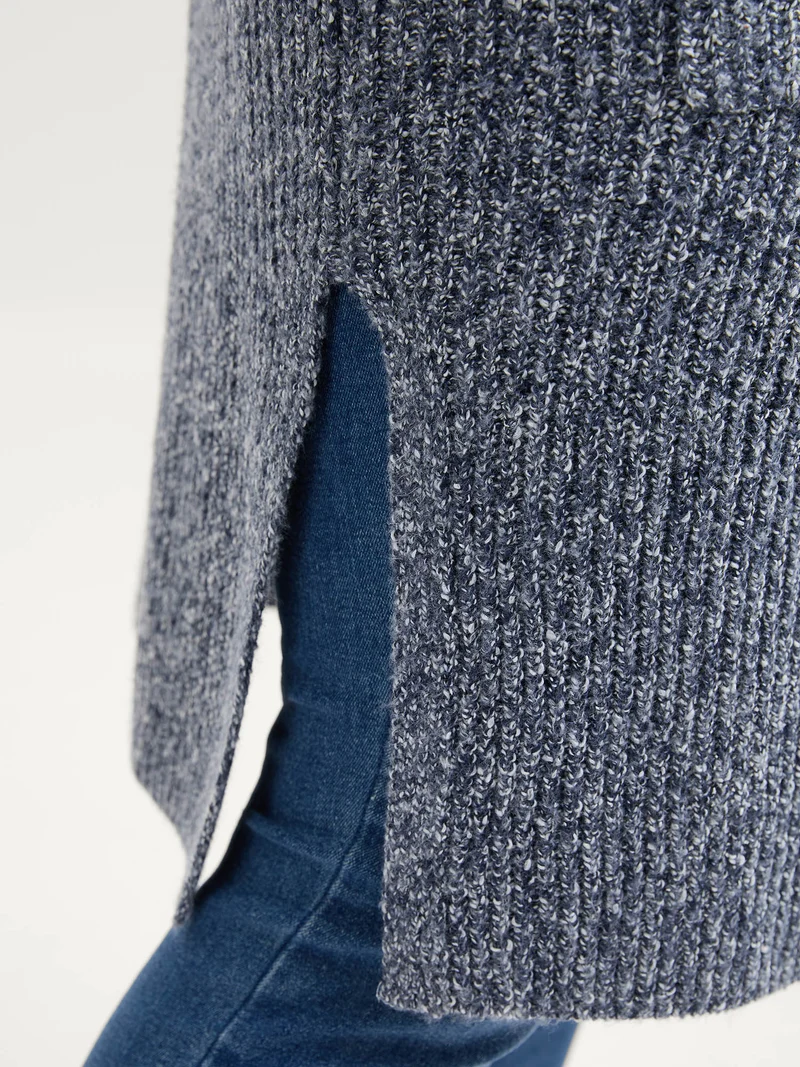 Shawl Collar Heather Pocket Knit Cardigan