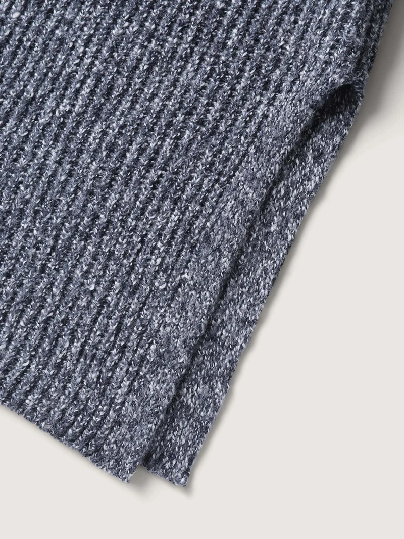 Shawl Collar Heather Pocket Knit Cardigan