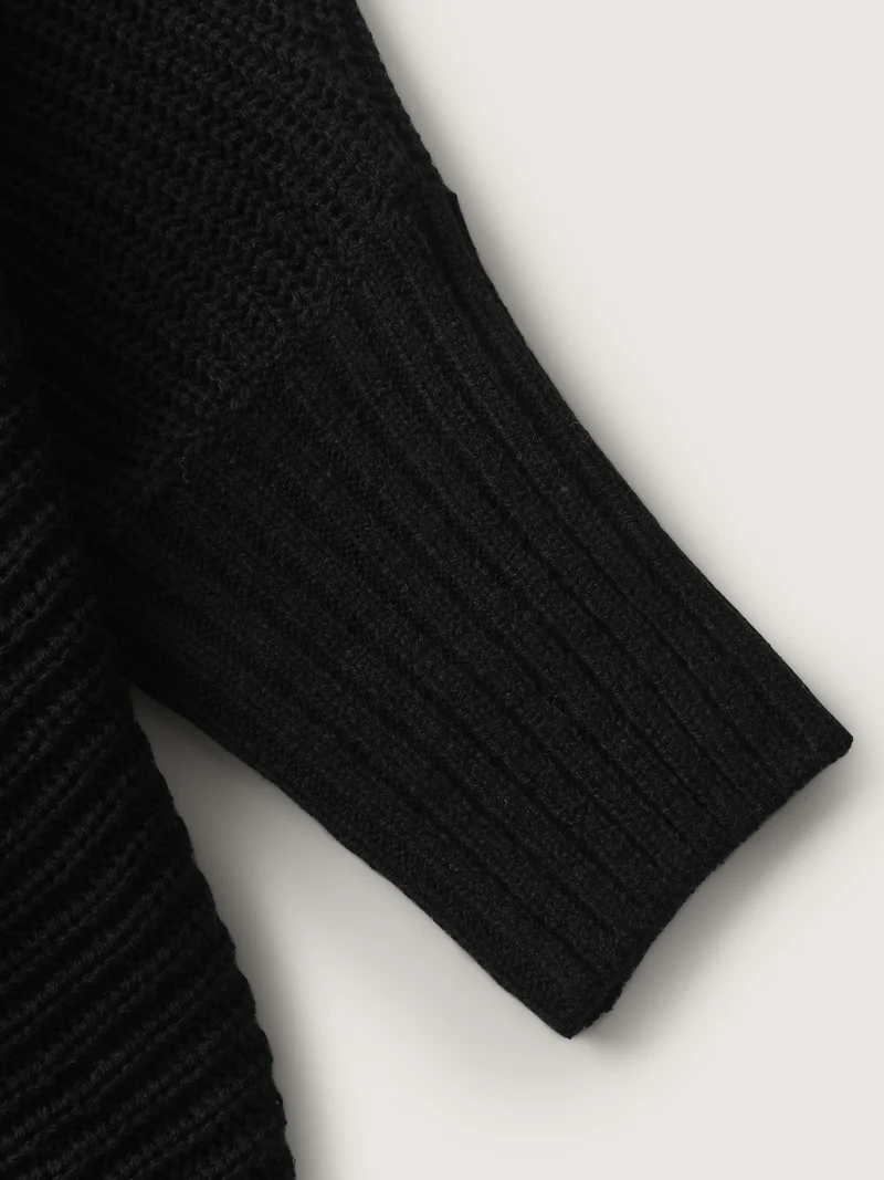 Cape Style Dolman Sleeve Knit Cardigan