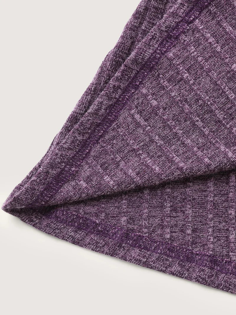 Heather Ribbed Supersoft Front-Tie Jacket