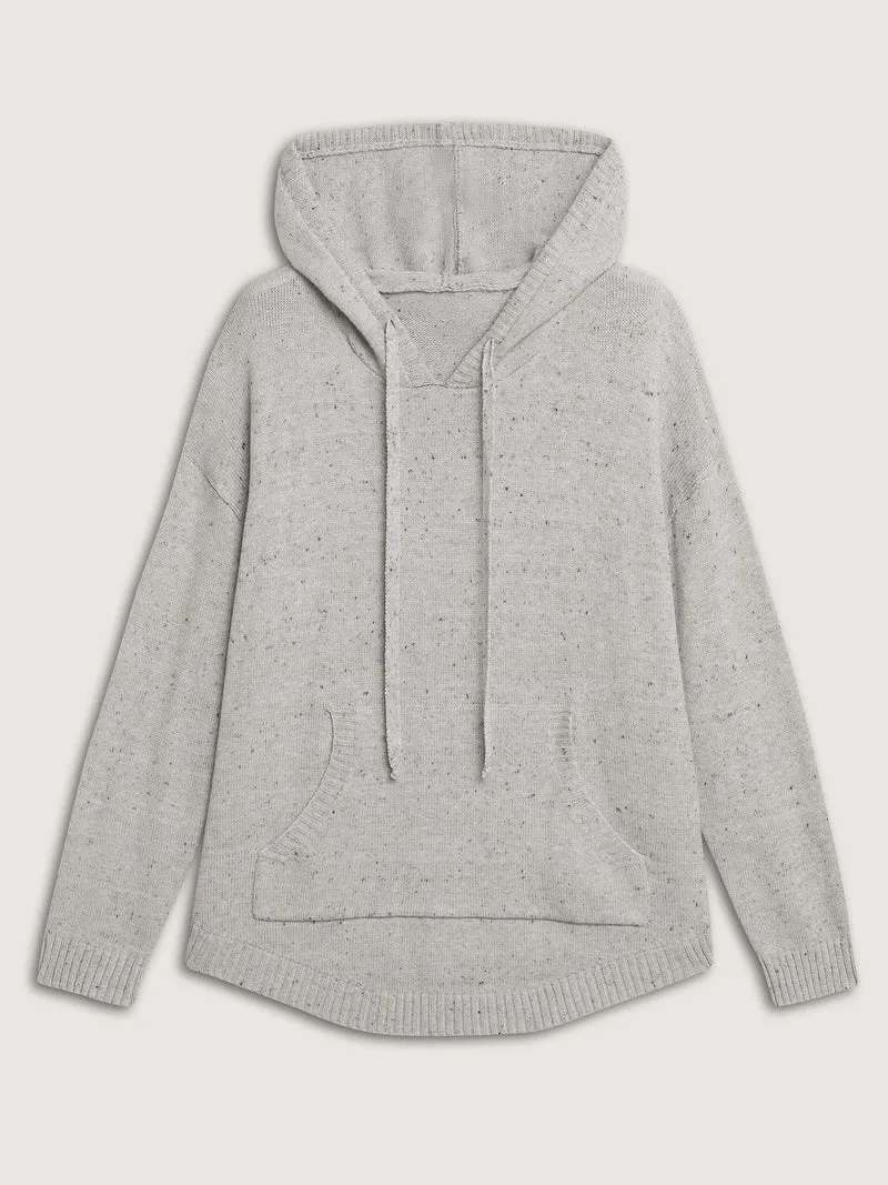 Heather Pocket Curvy Hem Pullover