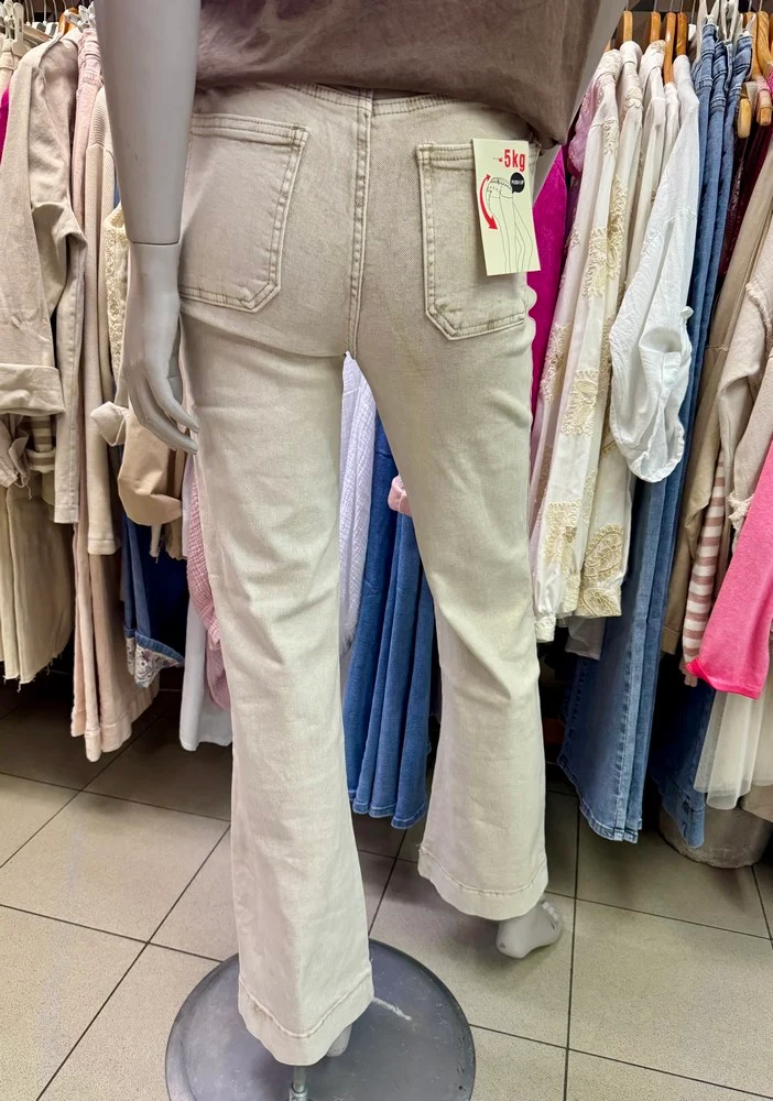 Jean Gary délavé beige