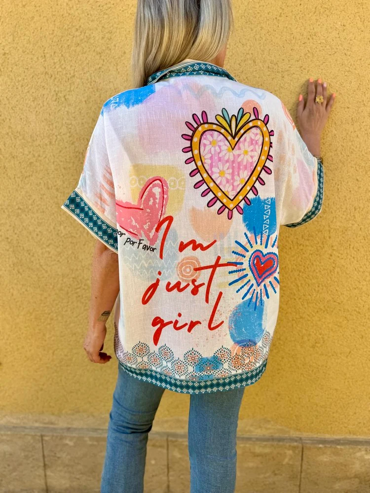 Chemise Carolina coeurs