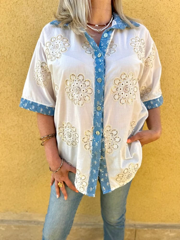 Chemise brodée Amanda