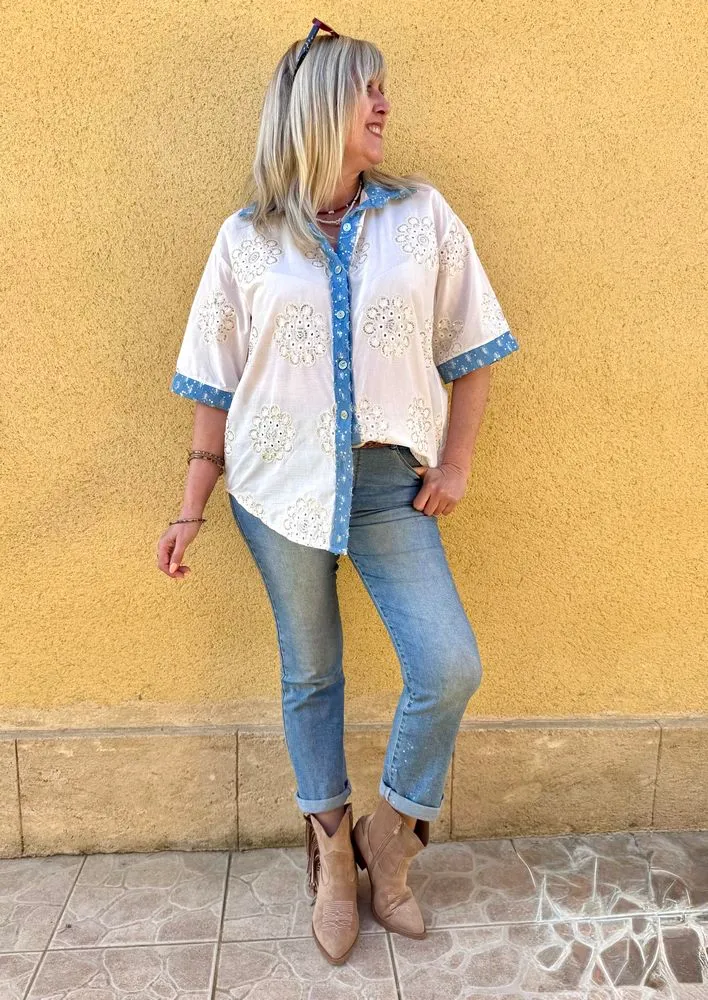 Chemise brodée Amanda