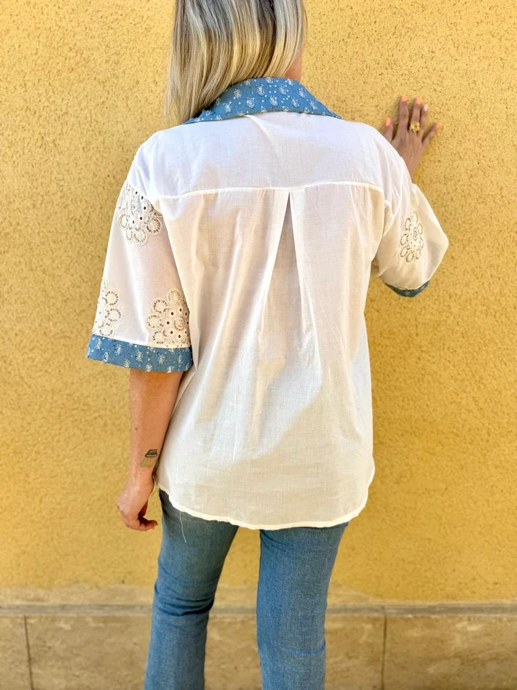 Chemise brodée Amanda