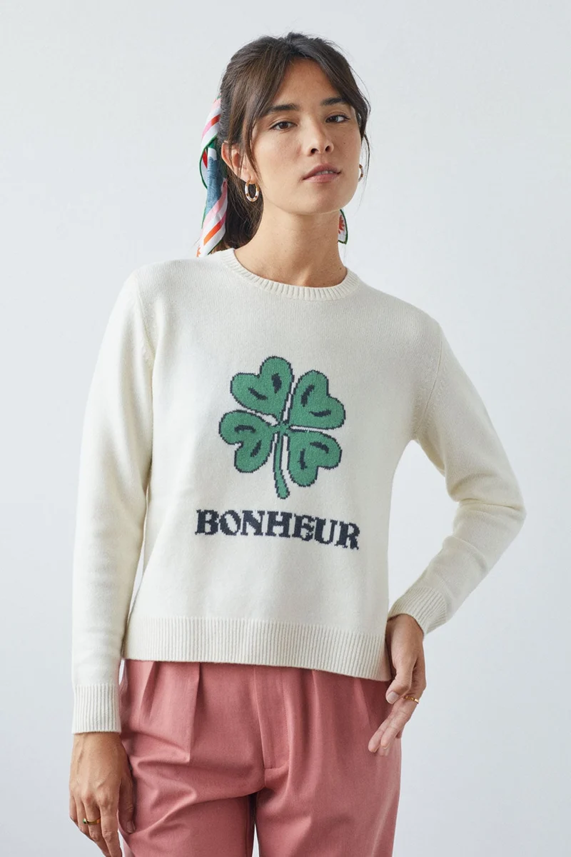 Pull Bonheur en laine