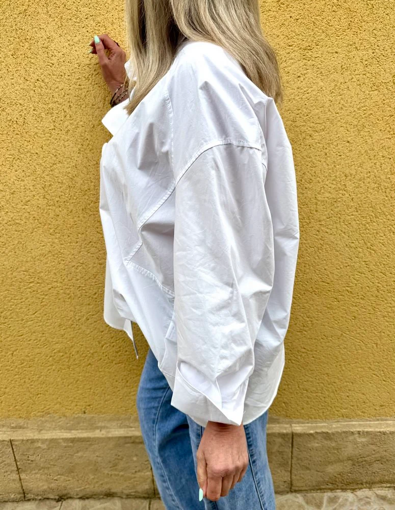 Chemise méga loose Lily blanc