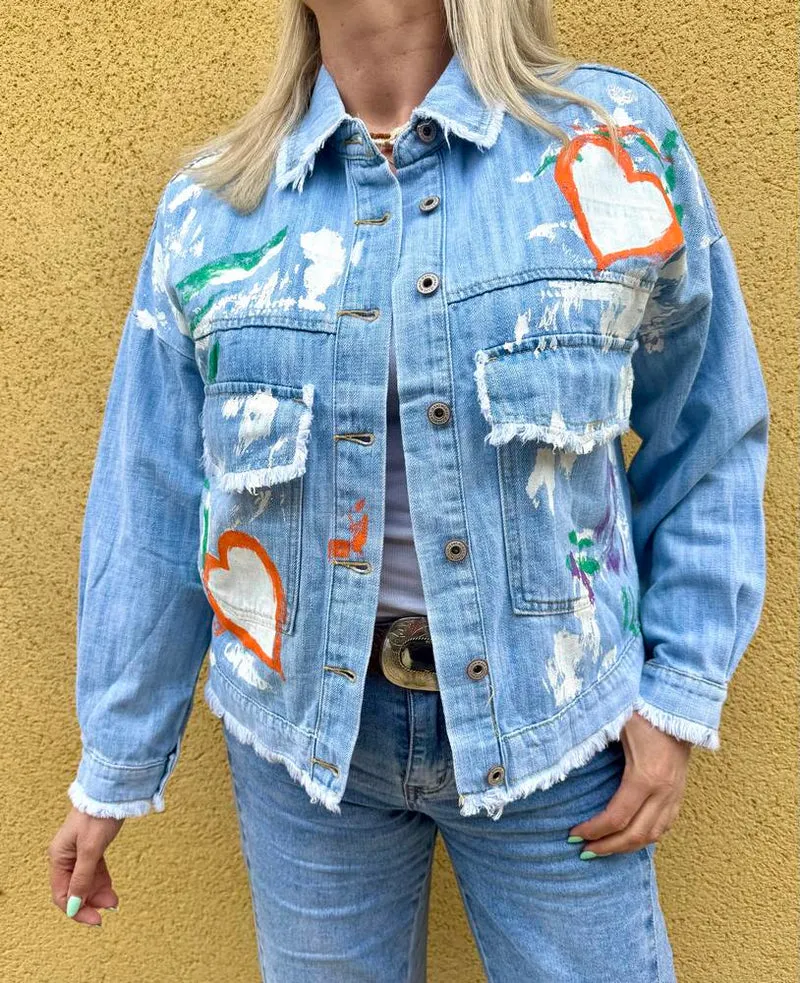 Blouson loose en jean Adam