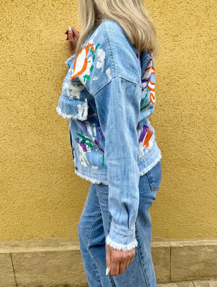 Blouson loose en jean Adam
