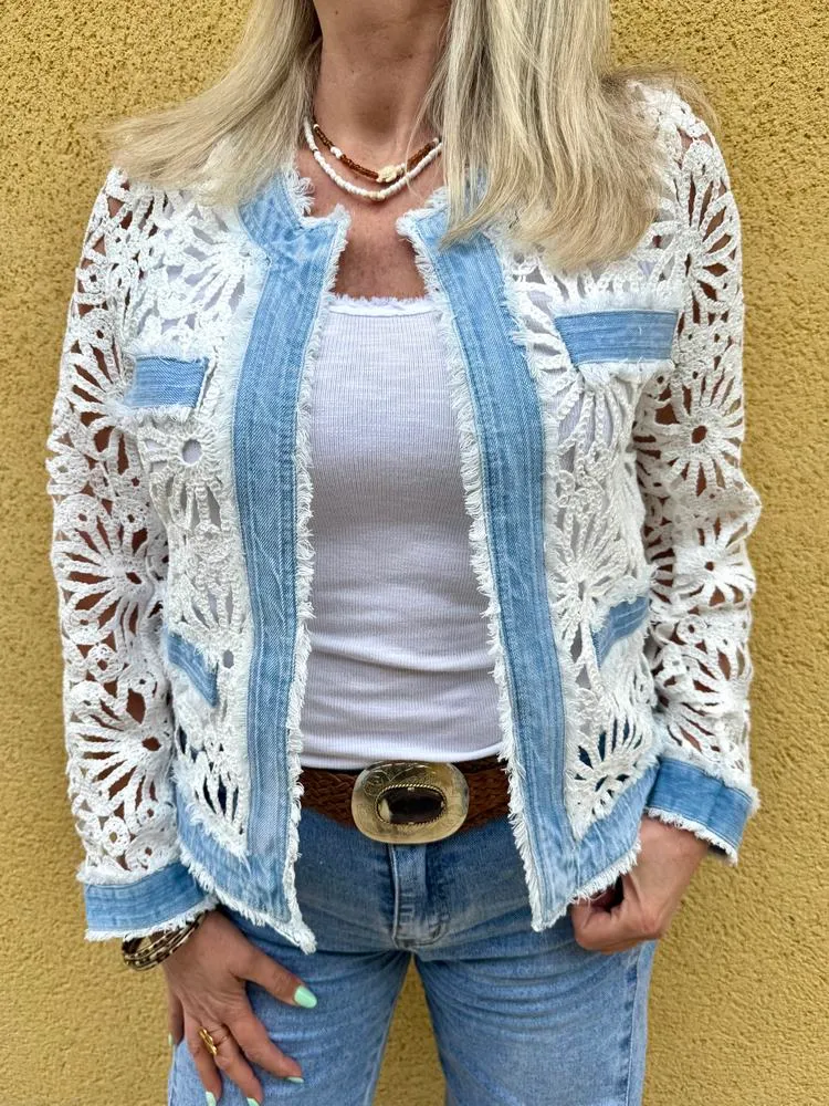 Veste en dentelle Jade