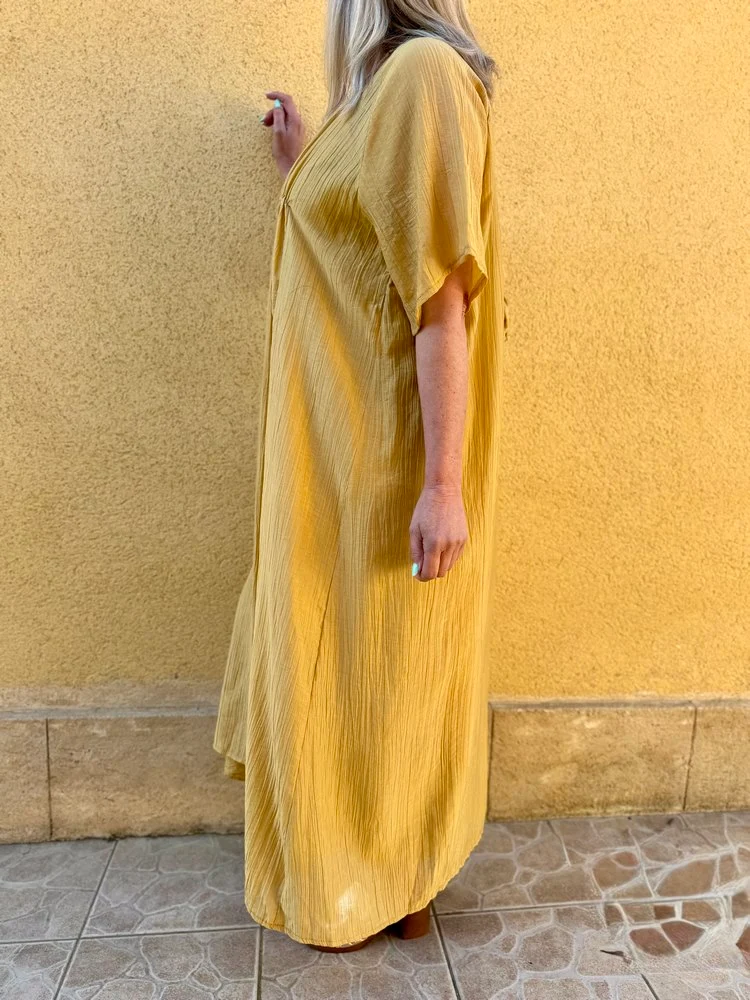 Robe Gabriela moutarde