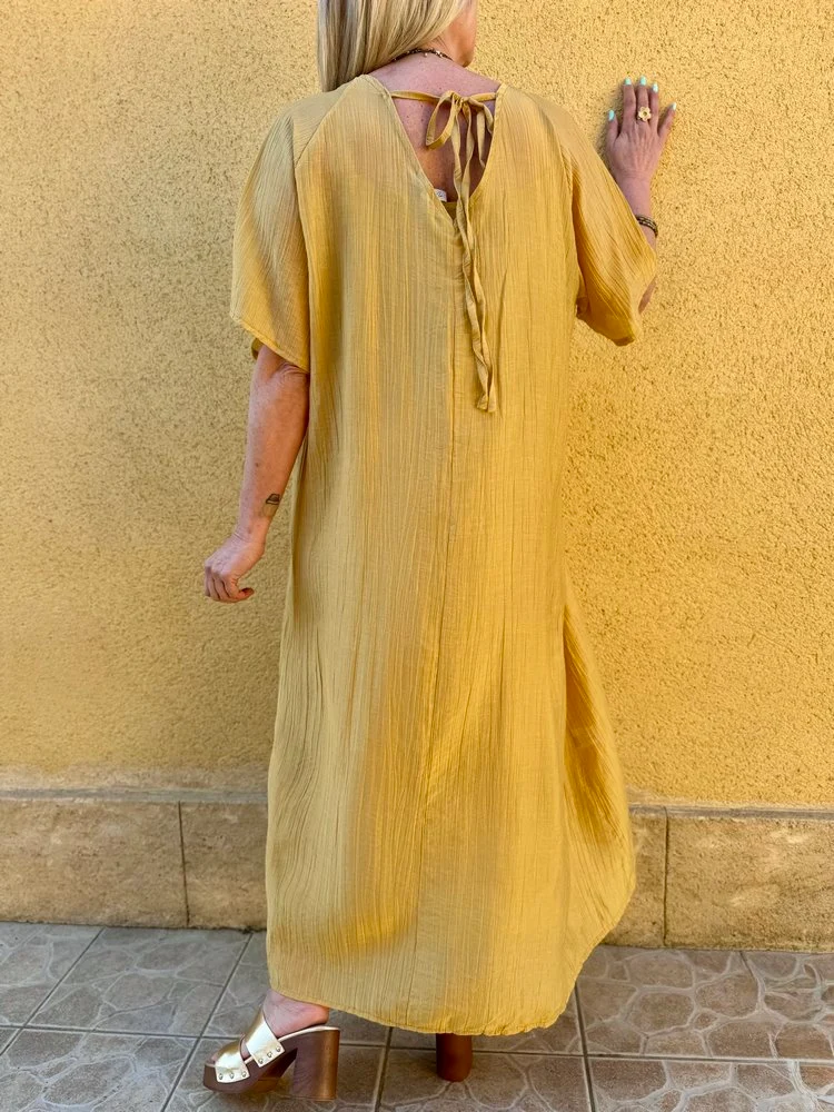 Robe Gabriela moutarde
