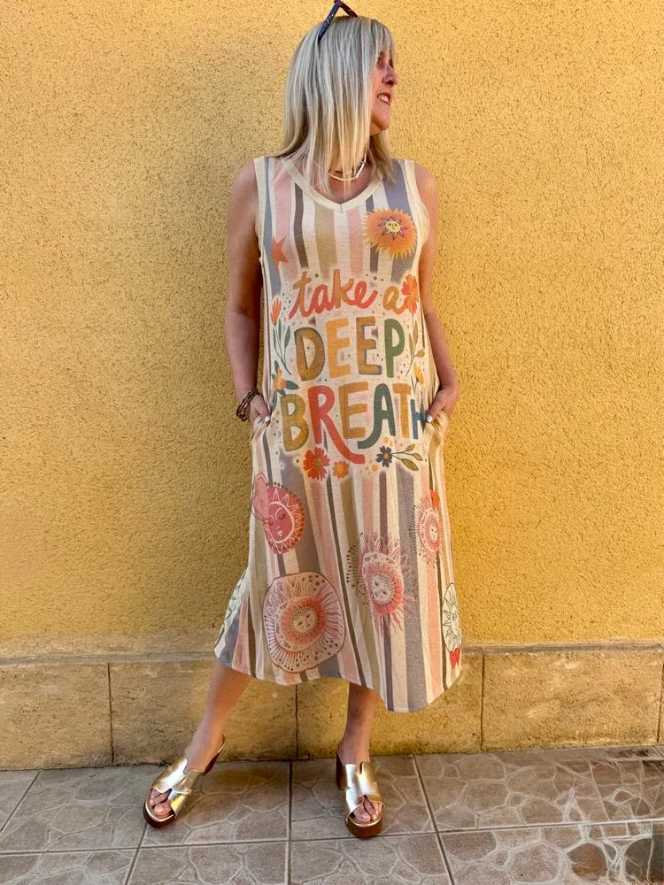 Robe Eva imprimée Deep Breath