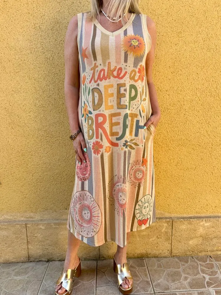 Robe Eva imprimée Deep Breath